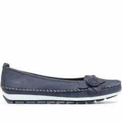 Pavers Wide Fit Casual Leather Pumps - SIMIN31001 / 317 817 Shoes