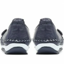 Pavers Wide Fit Casual Leather Pumps - SIMIN31001 / 317 817 Shoes