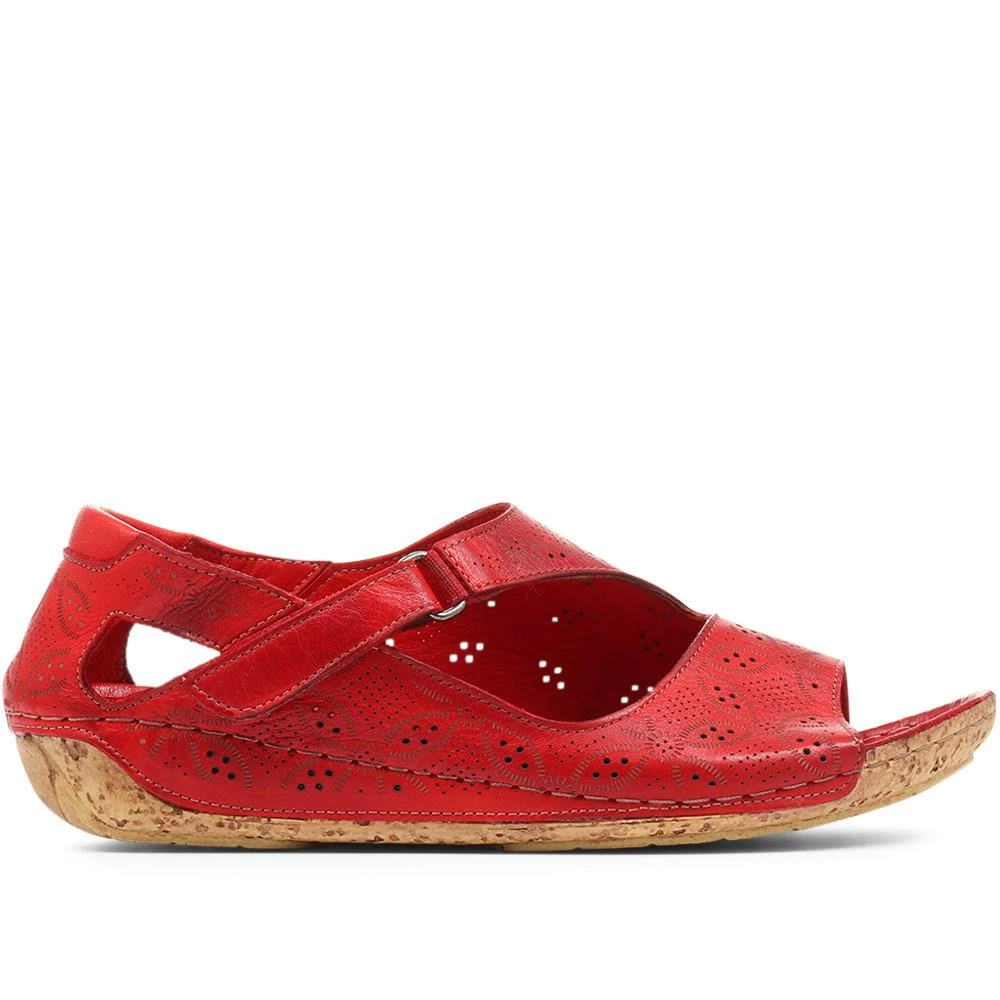 Pavers Leather Flat Sandals - KARY29011 / 315 353 24 Pavers Leather Flat Sandals - KARY29011 / 315 353