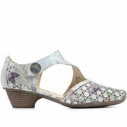 Pavers Wide Fit Metallic Floral Print Mary Jane - WBINS29014 / 314 775 Shoes