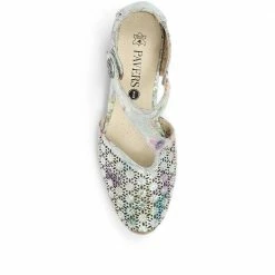 Pavers Wide Fit Metallic Floral Print Mary Jane - WBINS29014 / 314 775 Shoes