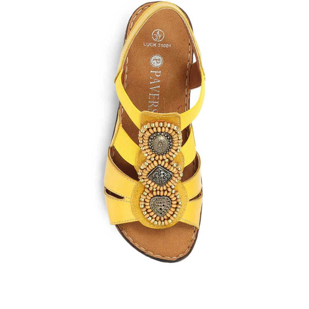 Pavers Embellished Gladiator Sandal - LUCK31001 / 318 158 35 Pavers Embellished Gladiator Sandal - LUCK31001 / 318 158