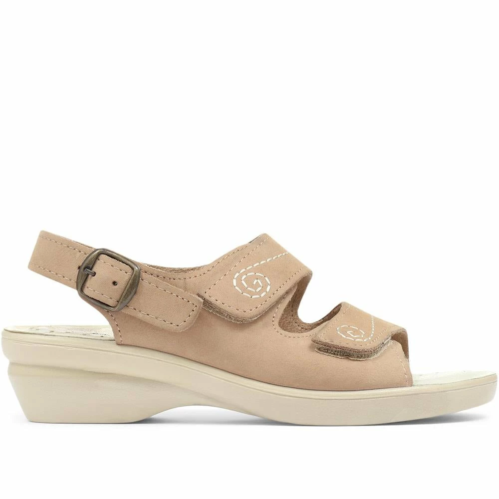 Pavers Slingbacks Ladies Red Dual-Strap Leather Sandal - POLY31007 / 317 664 / 317 664 4 Pavers Slingbacks Ladies Red Dual-Strap Leather Sandal - POLY31007 / 317 664 / 317 664