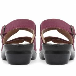 Pavers Slingbacks Ladies Red Dual-Strap Leather Sandal - POLY31007 / 317 664 / 317 664 51 Pavers Slingbacks Ladies Red Dual-Strap Leather Sandal - POLY31007 / 317 664 / 317 664
