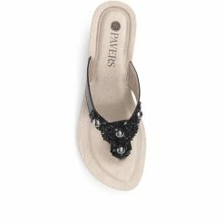 Pavers Embellished Thong Wedge Sandals - INB31037 / 318 168 / 318 168 15 Pavers Embellished Thong Wedge Sandals - INB31037 / 318 168 / 318 168