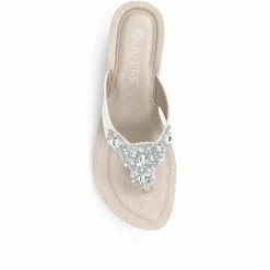 Pavers Embellished Thong Wedge Sandals - INB31037 / 318 168 / 318 168 19 Pavers Embellished Thong Wedge Sandals - INB31037 / 318 168 / 318 168
