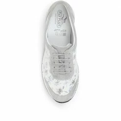 Fly Flot Sneakers Women's Lace-Up Grey Floral Print Sneaker - CAL31015 / 317 914 / 317 914