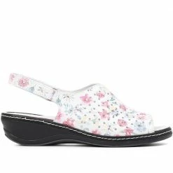 Fly Flot Sandals Slingback Leather Sandal - CAL31019 / 317 915 8 Fly Flot Sandals Slingback Leather Sandal - CAL31019 / 317 915