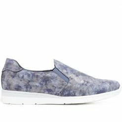 Pavers Metallic Floral Slip-On Sneaker / 317 708 16 Pavers Metallic Floral Slip-On Sneaker / 317 708