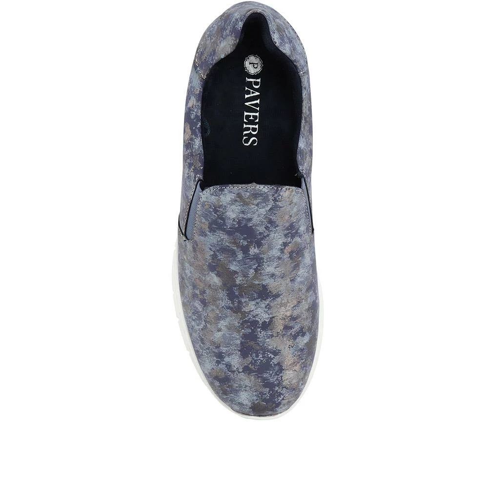 Pavers Metallic Floral Slip-On Sneaker / 317 708 6 Pavers Metallic Floral Slip-On Sneaker / 317 708