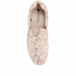 Pavers Metallic Floral Slip-On Sneaker / 317 708 23 Pavers Metallic Floral Slip-On Sneaker / 317 708