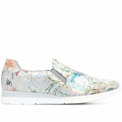 Pavers Metallic Floral Slip-On Sneaker / 317 708 24 Pavers Metallic Floral Slip-On Sneaker / 317 708