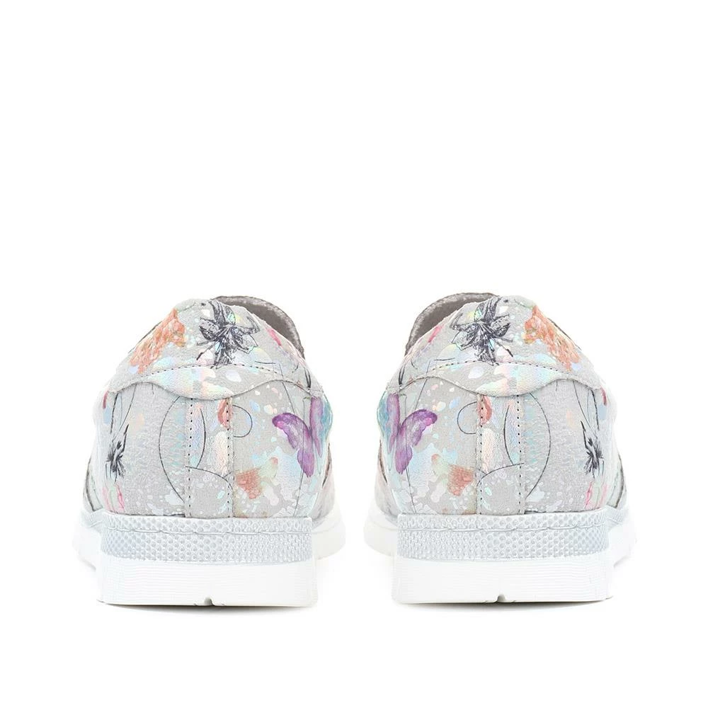 Pavers Metallic Floral Slip-On Sneaker / 317 708 14 Pavers Metallic Floral Slip-On Sneaker / 317 708