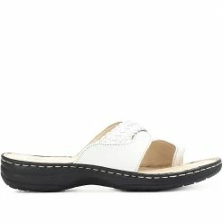 Pavers Wide Fit Leather Toe Post Sandals - KF31003 / 317 809