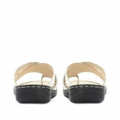 Pavers Wide Fit Leather Toe Post Sandals - KF31003 / 317 809