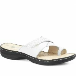 Pavers Wide Fit Leather Toe Post Sandals - KF31003 / 317 809