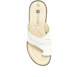Pavers Wide Fit Leather Toe Post Sandals - KF31003 / 317 809