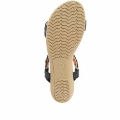 Bellissimo Sandals Embellished T-Bar Sandal With Wedge Heel - BELBAI31037 / 317 958