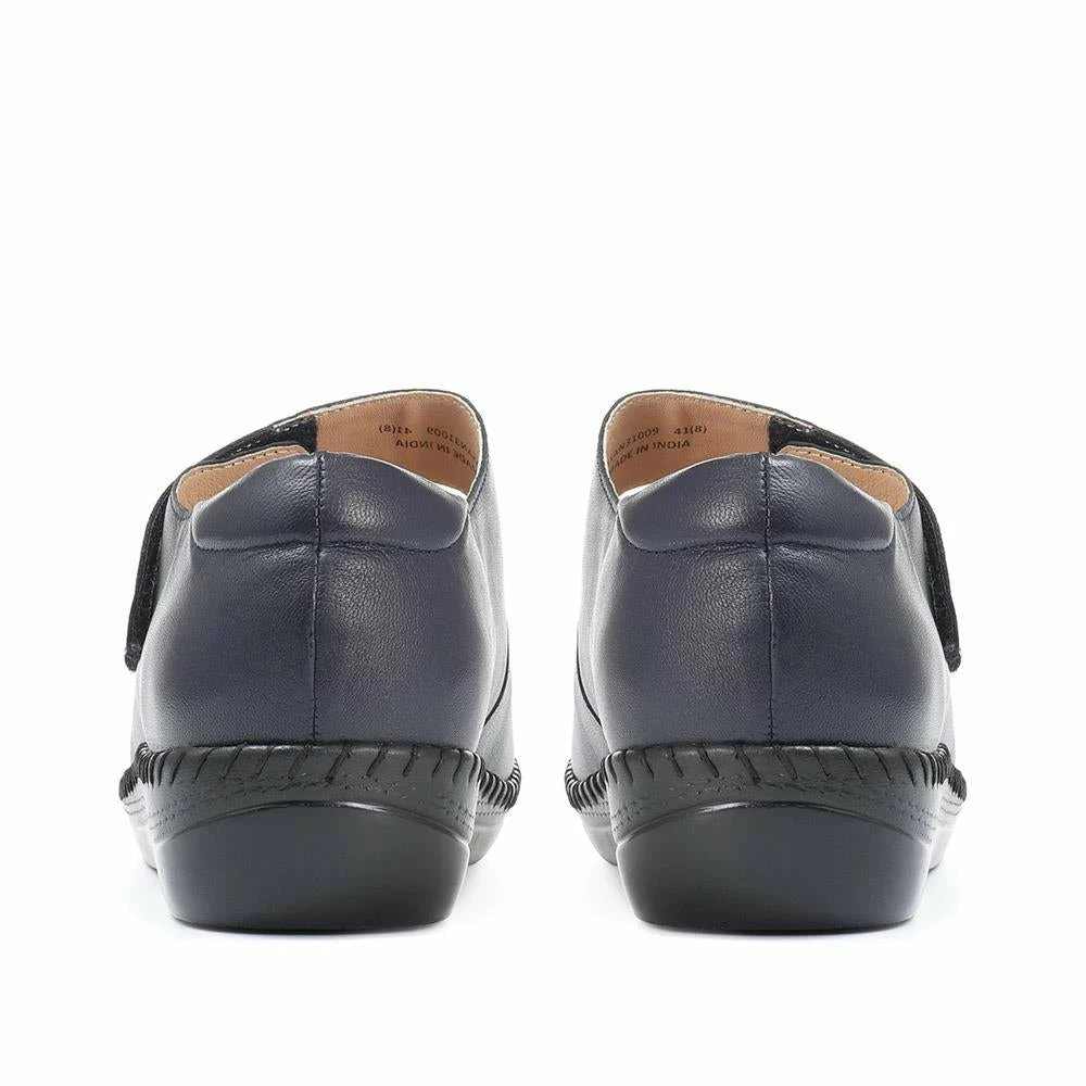 Pavers Ladies 3 Strap Patterned Leather Shoes - BASAN31009 / 317 979 / 317 979 8 Pavers Ladies 3 Strap Patterned Leather Shoes - BASAN31009 / 317 979 / 317 979