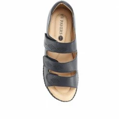 Pavers Ladies 3 Strap Patterned Leather Shoes - BASAN31009 / 317 979 / 317 979 35 Pavers Ladies 3 Strap Patterned Leather Shoes - BASAN31009 / 317 979 / 317 979