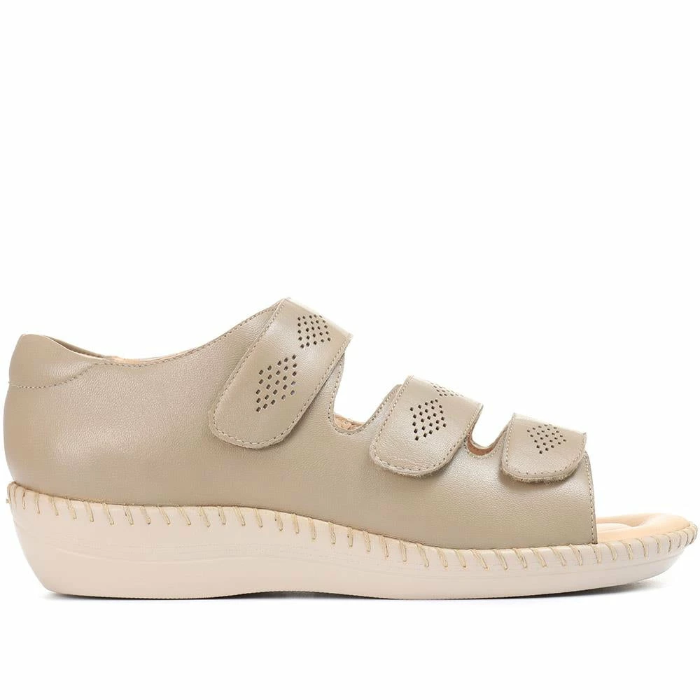 Pavers Ladies 3 Strap Patterned Leather Shoes - BASAN31009 / 317 979 / 317 979 11 Pavers Ladies 3 Strap Patterned Leather Shoes - BASAN31009 / 317 979 / 317 979