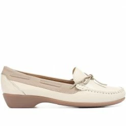 Pavers Shoes Ladies Contrasting Leather Loafers - NAP31017 / 317 827