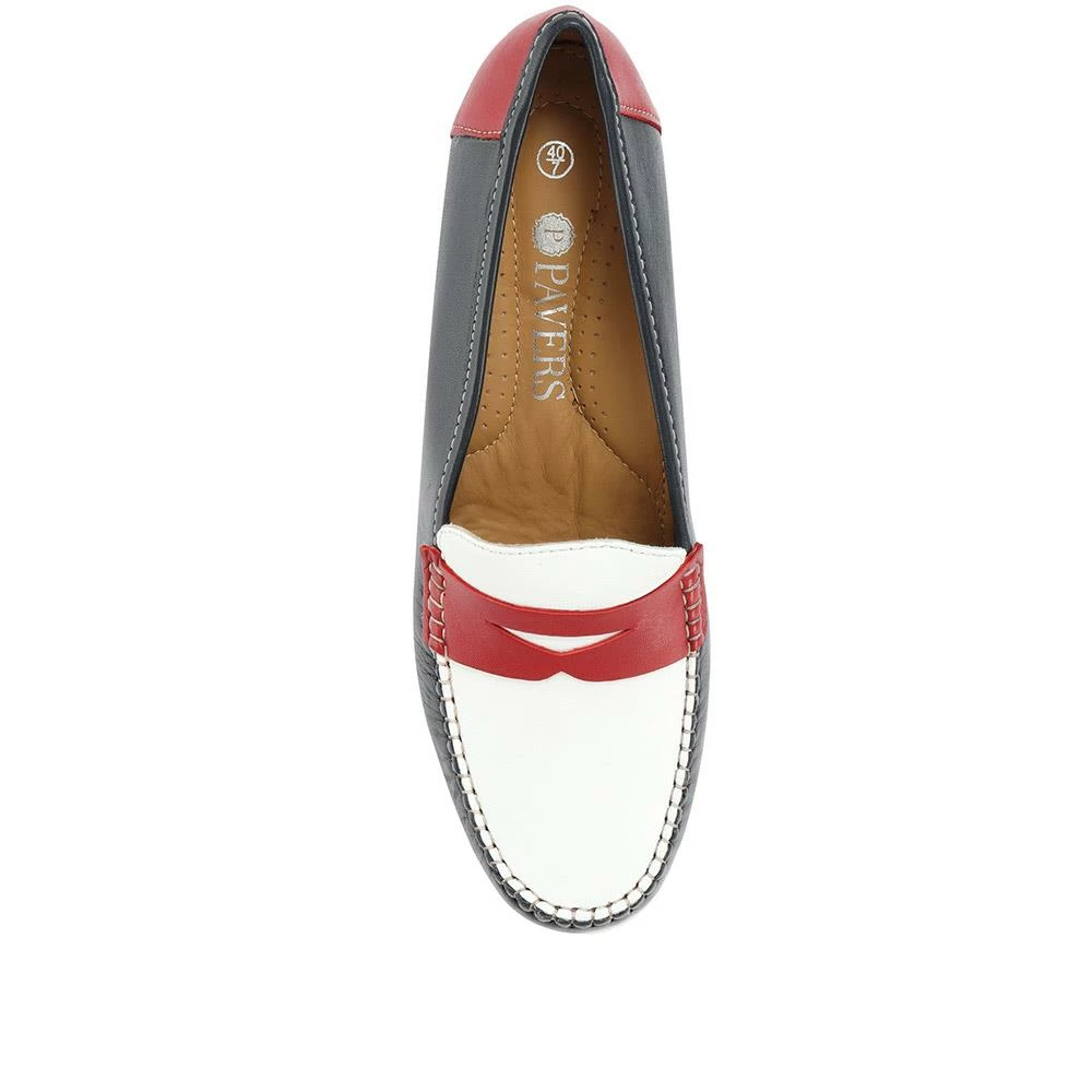 Pavers Shoes Wide Fit Leather Penny Loafer - NAP31019 / 318 196 10 Pavers Shoes Wide Fit Leather Penny Loafer - NAP31019 / 318 196