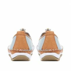 Pavers Wide Fit Casual Leather Pump - SIMIN31007 / 318 339 Flat