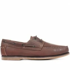 Pavers Leather Boat Shoes - SHAFI31001 / 317 608