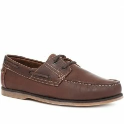 Pavers Leather Boat Shoes - SHAFI31001 / 317 608