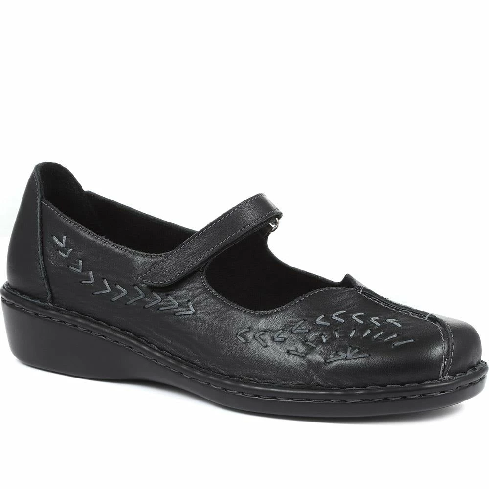 Pavers Wide Fit Touch Fasten Mary Jane - AS2400 / 308 534 2 Pavers Wide Fit Touch Fasten Mary Jane - AS2400 / 308 534