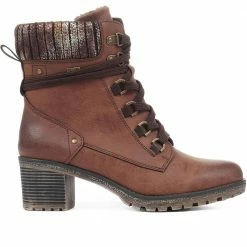 Relife By Pavers Wide Fit Mid-Heel Ankle Boots - CENTR32059 / 318 999