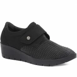 Fly Flot Wide Fit Touch Fastening Ladies Shoes - FLY32021 / 318 575