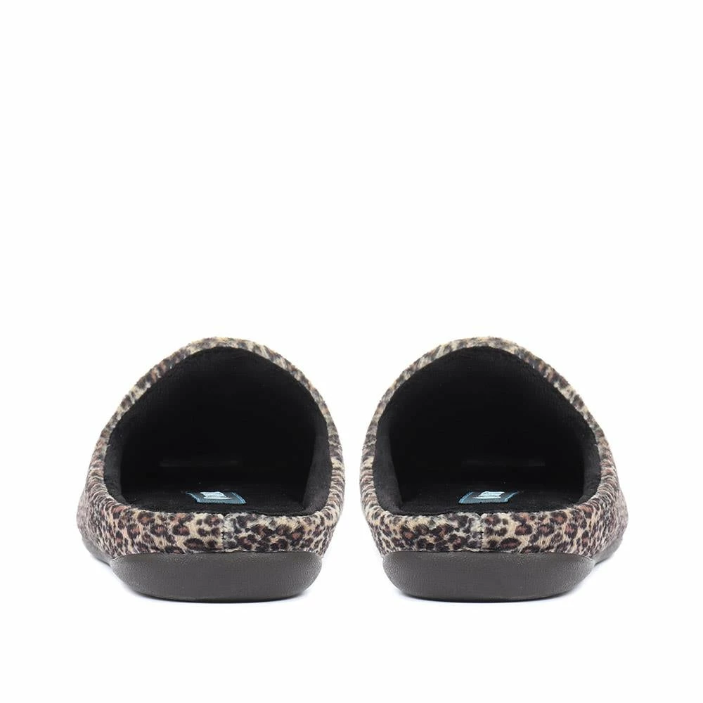 Pavers Ladies Leopard Print Mule Slippers - KOY32015 / 319 122 / 319 122 13 Pavers Ladies Leopard Print Mule Slippers - KOY32015 / 319 122 / 319 122