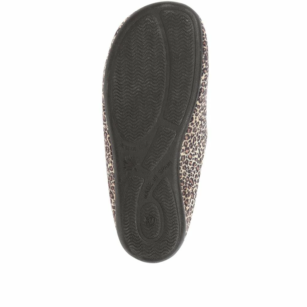 Pavers Ladies Leopard Print Mule Slippers - KOY32015 / 319 122 / 319 122 5 Pavers Ladies Leopard Print Mule Slippers - KOY32015 / 319 122 / 319 122