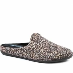 Pavers Ladies Leopard Print Mule Slippers - KOY32015 / 319 122 / 319 122 25 Pavers Ladies Leopard Print Mule Slippers - KOY32015 / 319 122 / 319 122