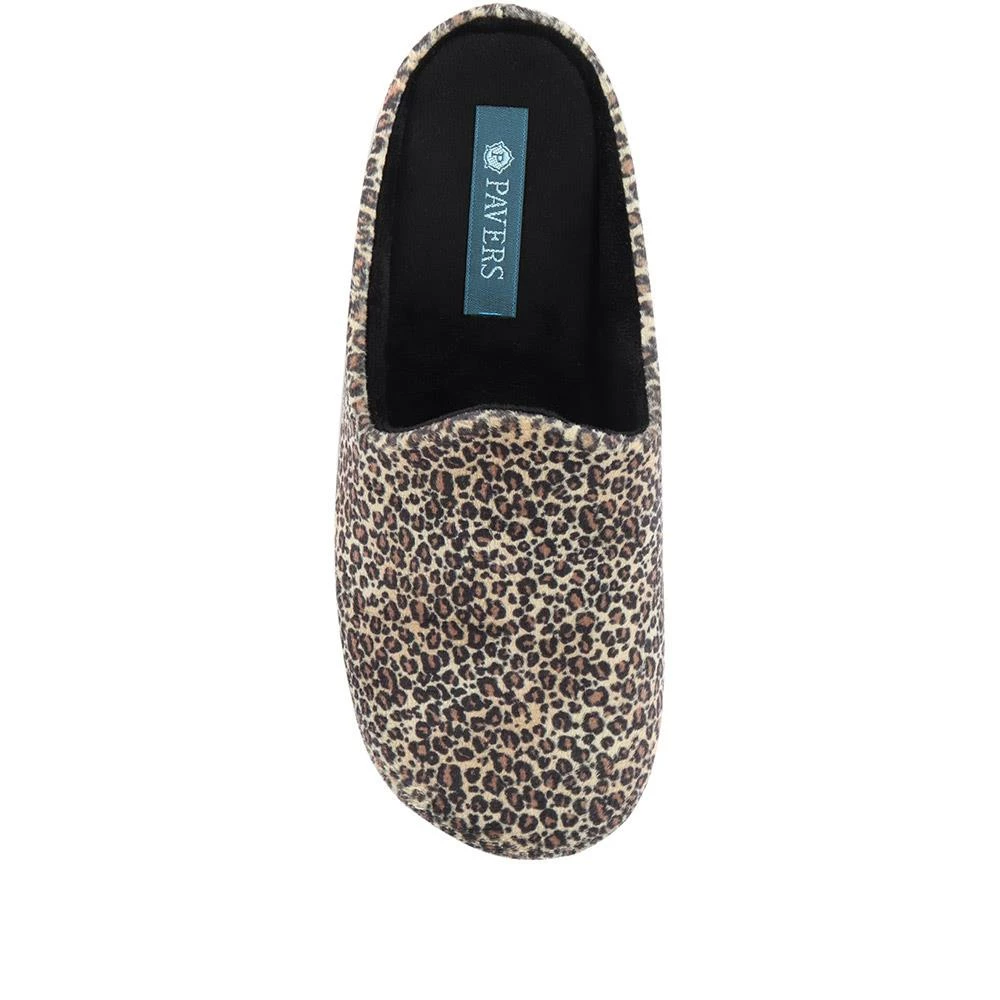 Pavers Ladies Leopard Print Mule Slippers - KOY32015 / 319 122 / 319 122 6 Pavers Ladies Leopard Print Mule Slippers - KOY32015 / 319 122 / 319 122