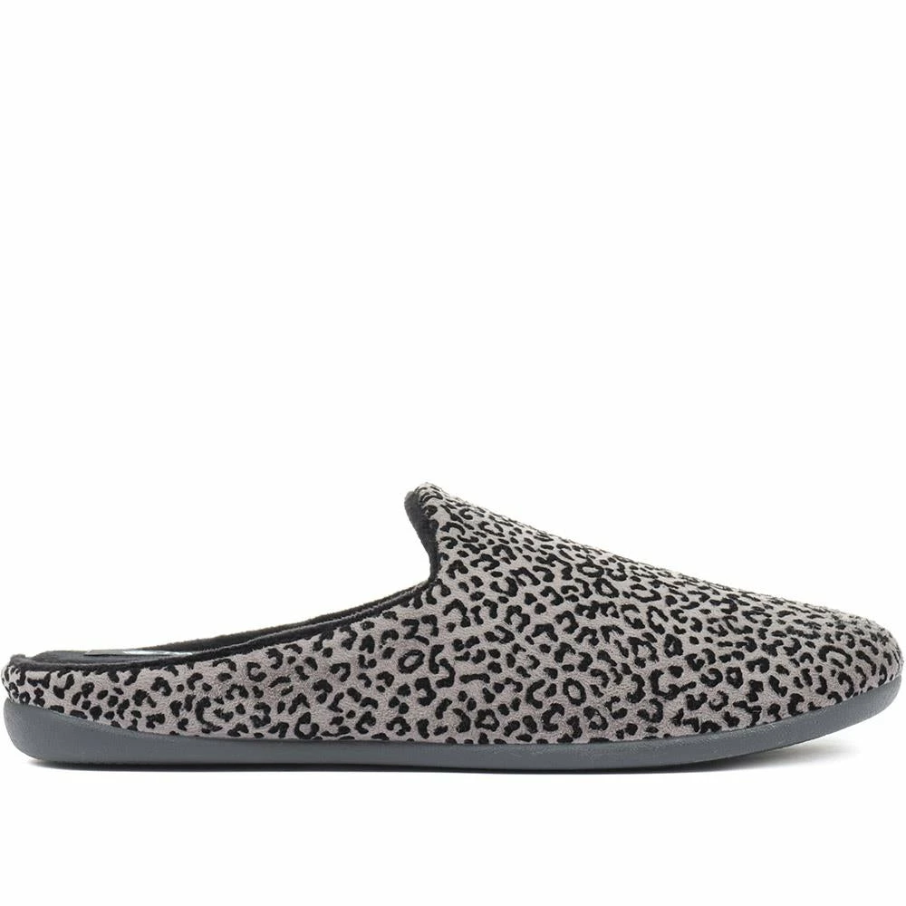 Pavers Ladies Leopard Print Mule Slippers - KOY32015 / 319 122 / 319 122 7 Pavers Ladies Leopard Print Mule Slippers - KOY32015 / 319 122 / 319 122