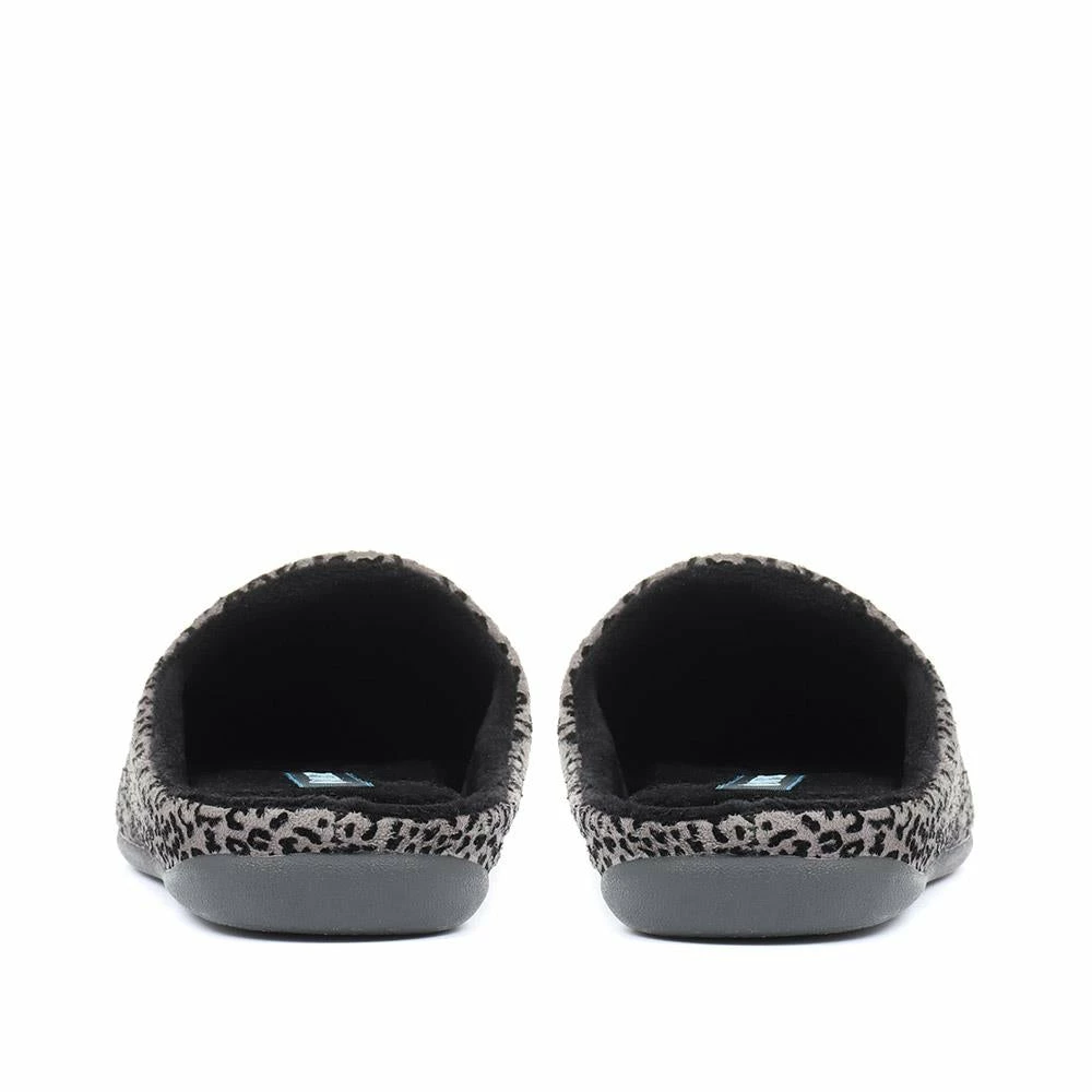 Pavers Ladies Leopard Print Mule Slippers - KOY32015 / 319 122 / 319 122 8 Pavers Ladies Leopard Print Mule Slippers - KOY32015 / 319 122 / 319 122
