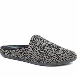 Pavers Ladies Leopard Print Mule Slippers - KOY32015 / 319 122 / 319 122