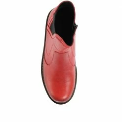 Bellissimo Ladies Green Leather Chelsea Boots - BELYNR32003 / 319 175 / 319 175