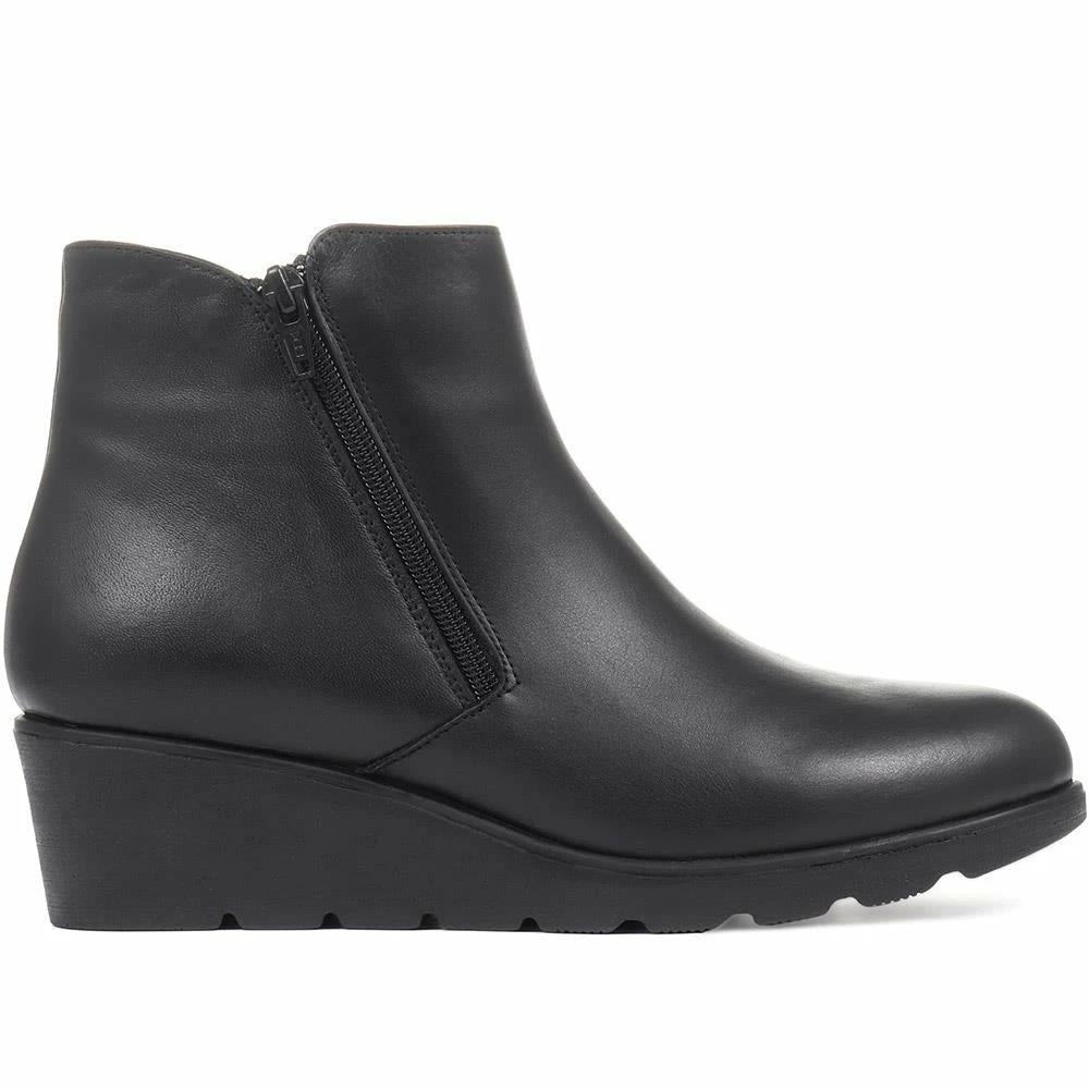 Pavers Leather Wedge Ankle Boots - ELILE32001 / 319 028 / 319 028 3 Pavers Leather Wedge Ankle Boots - ELILE32001 / 319 028 / 319 028