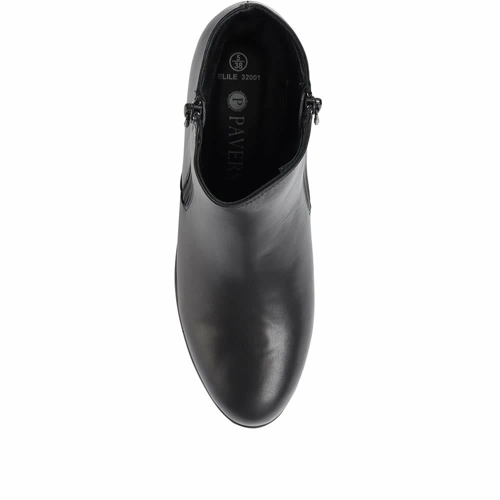 Pavers Leather Wedge Ankle Boots - ELILE32001 / 319 028 / 319 028 6 Pavers Leather Wedge Ankle Boots - ELILE32001 / 319 028 / 319 028