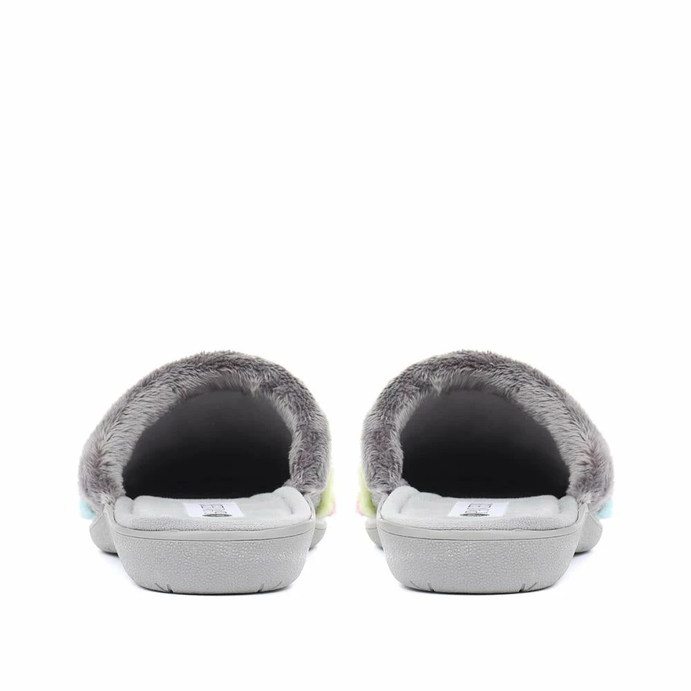 Pavers Colourful Heart Mule Slippers - FEVI32001 / 319 011 4 Pavers Colourful Heart Mule Slippers - FEVI32001 / 319 011