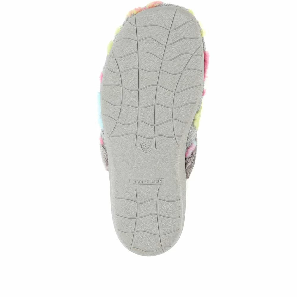 Pavers Colourful Heart Mule Slippers - FEVI32001 / 319 011 13 Pavers Colourful Heart Mule Slippers - FEVI32001 / 319 011