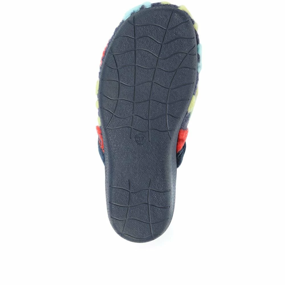 Pavers Colourful Heart Mule Slippers - FEVI32001 / 319 011 9 Pavers Colourful Heart Mule Slippers - FEVI32001 / 319 011