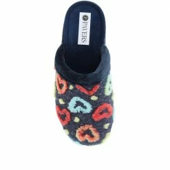 Pavers Colourful Heart Mule Slippers - FEVI32001 / 319 011 28 Pavers Colourful Heart Mule Slippers - FEVI32001 / 319 011