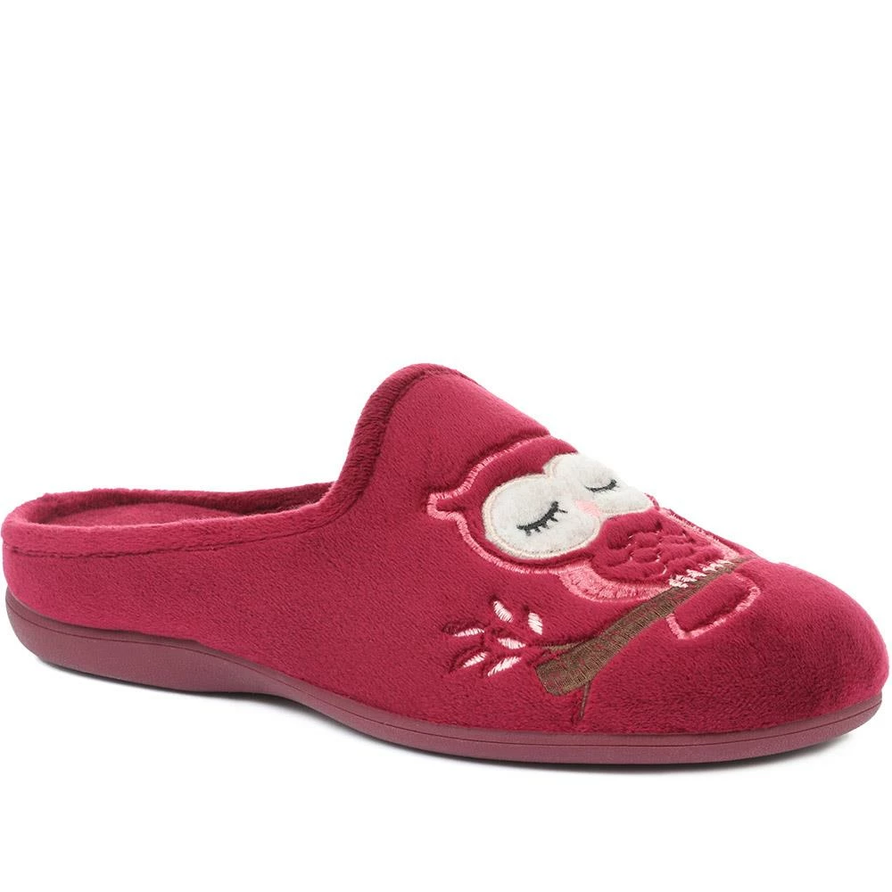 Pavers Slippers Owl Applique Slipper Mules - RELAX32005 / 319 181 2 Pavers Slippers Owl Applique Slipper Mules - RELAX32005 / 319 181