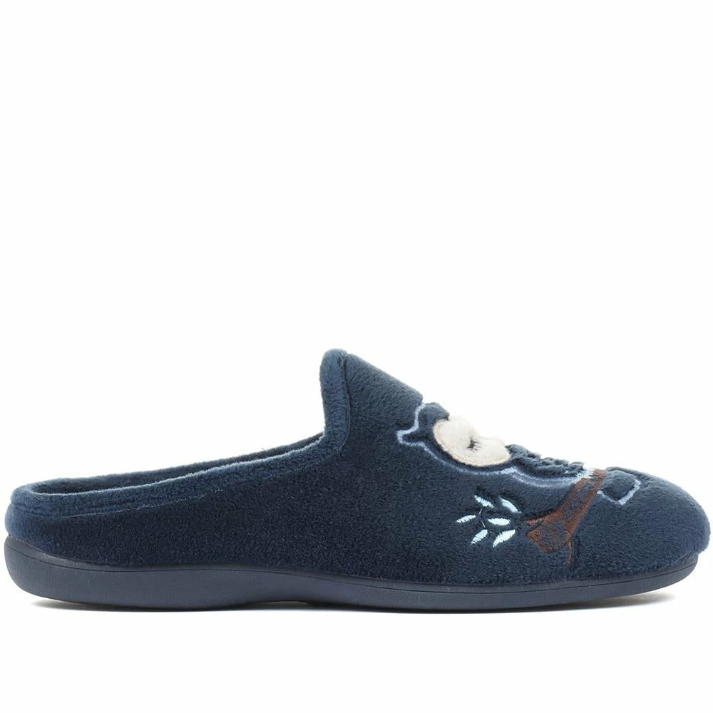 Pavers Slippers Owl Applique Slipper Mules - RELAX32005 / 319 181 7 Pavers Slippers Owl Applique Slipper Mules - RELAX32005 / 319 181