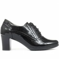 Pavers Lace-Up Heeled Ankle Boots - WK32003 / 319 002 Shoes